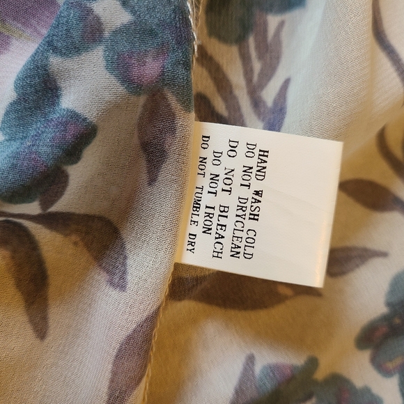 Davi and Dani Kimono Size Large Floral Flowy Boho Open Front - Picture 9 of 9